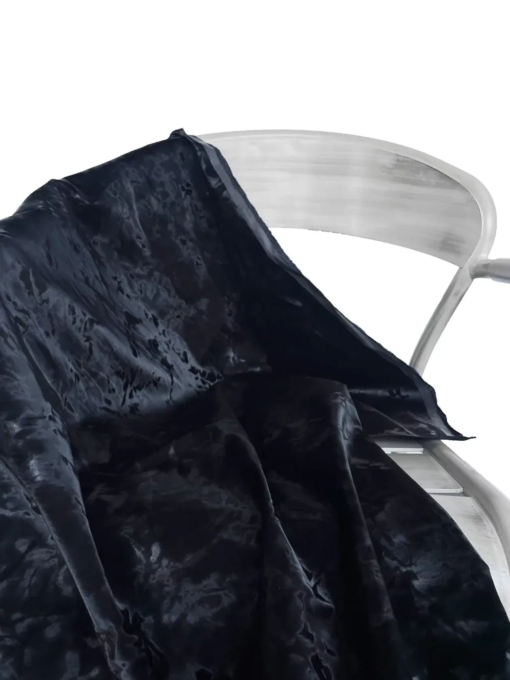 Tissu similicuir PU tie dye 45 x 135 cm flocon neige